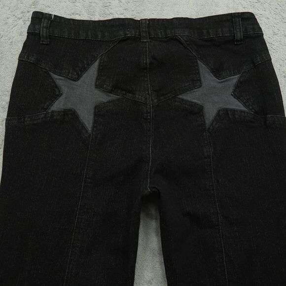 Thread Market  Jeans Junior's Size 13/31 Gray Mid-Rise Flare Denim 30" Inseam - Picture 13 of 16